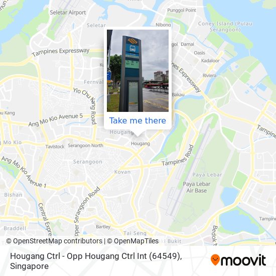 Hougang Ctrl - Opp Hougang Ctrl Int (64549)地图
