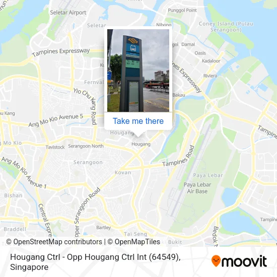 Hougang Ctrl - Opp Hougang Ctrl Int (64549)地图