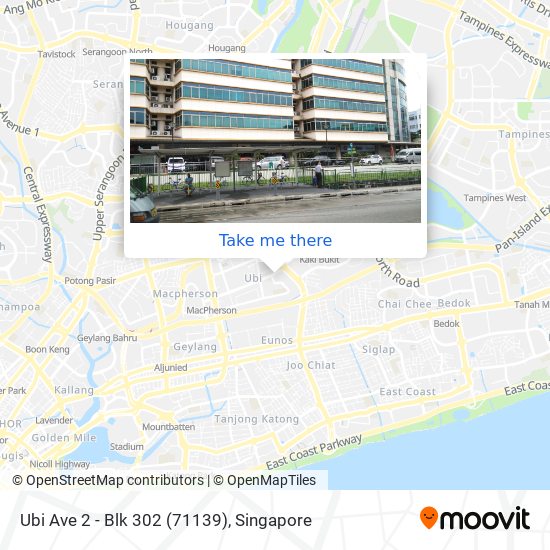 Ubi Ave 2 - Blk 302 (71139) map