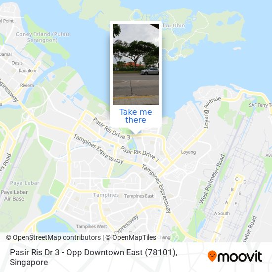 Pasir Ris Dr 3 - Opp Downtown East (78101) map