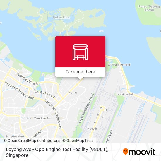 Loyang Ave - Opp Engine Test Facility (98061) map