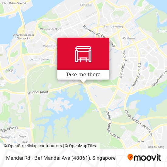 Mandai Rd - Bef Mandai Ave (48061) map