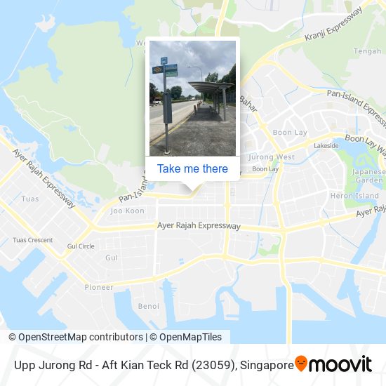 Upp Jurong Rd - Aft Kian Teck Rd (23059)地图