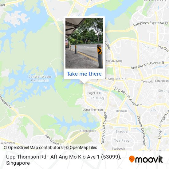 Upp Thomson Rd - Aft Ang Mo Kio Ave 1 (53099) map