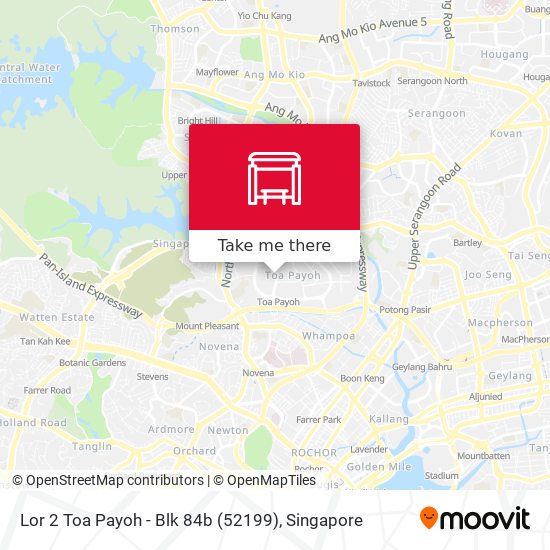 Lor 2 Toa Payoh - Blk 84b (52199) map