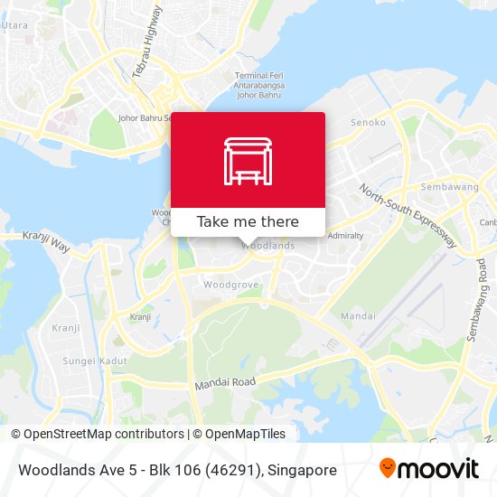 Woodlands Ave 5 - Blk 106 (46291)地图