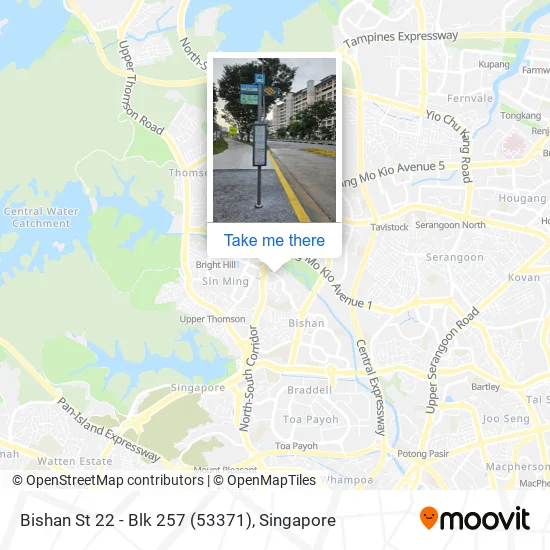 Bishan St 22 - Blk 257 (53371)地图