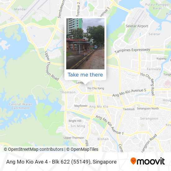 Ang Mo Kio Ave 4 - Blk 622 (55149)地图