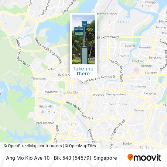 Ang Mo Kio Ave 10 - Blk 540 (54579) map