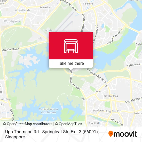 Upp Thomson Rd - Springleaf Stn Exit 3 (56091)地图