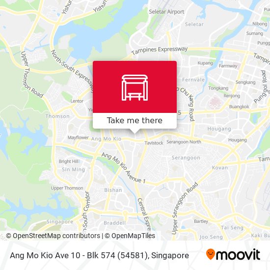 Ang Mo Kio Ave 10 - Blk 574 (54581) map