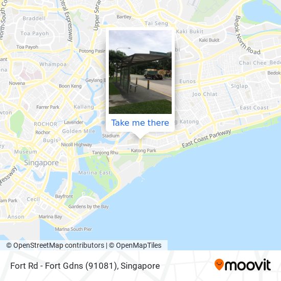 Fort Rd - Fort Gdns (91081)地图
