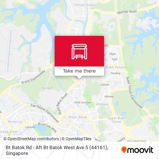 Bt Batok Rd - Aft Bt Batok West Ave 5 (44161)地图