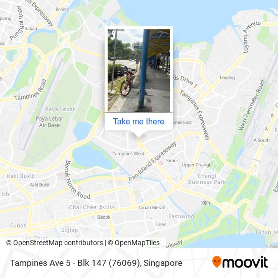 Tampines Ave 5 - Blk 147 (76069) map