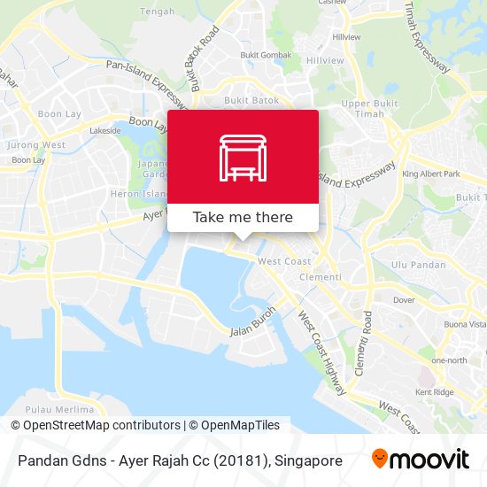 Pandan Gdns - Ayer Rajah Cc (20181) map