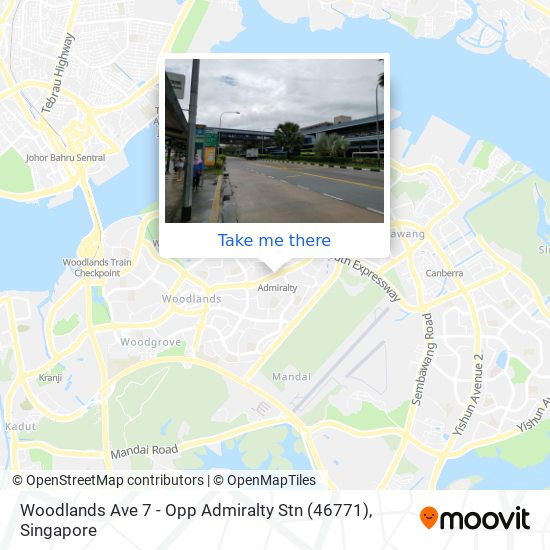 Woodlands Ave 7 - Opp Admiralty Stn (46771)地图