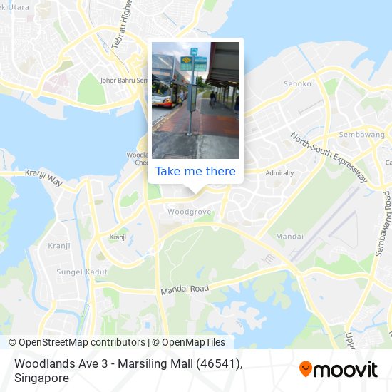 Woodlands Ave 3 - Marsiling Mall (46541) map