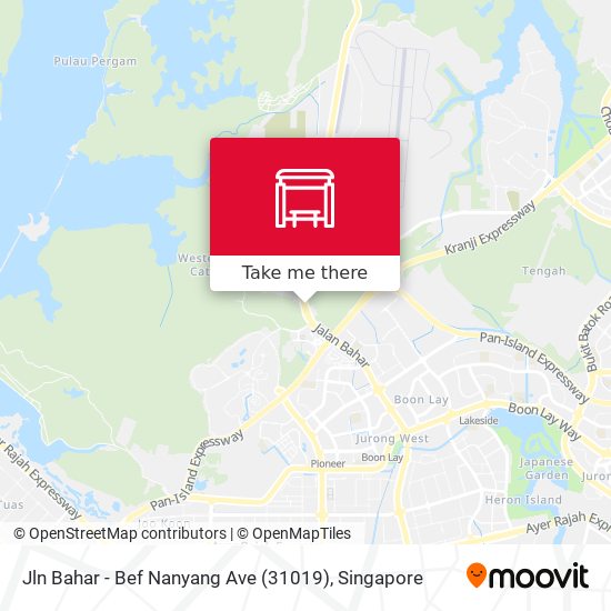 Jln Bahar - Bef Nanyang Ave (31019) map