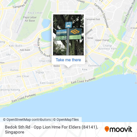 Bedok Sth Rd - Opp Lion Hme For Elders (84141) map