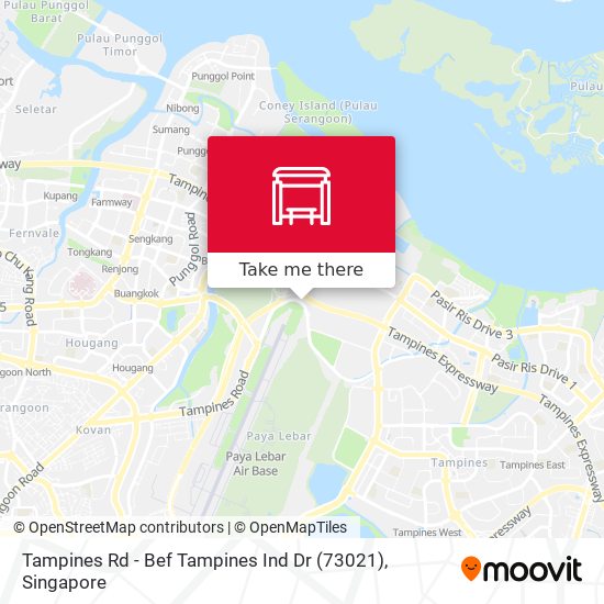 Tampines Rd - Bef Tampines Ind Dr (73021) map