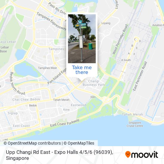 Upp Changi Rd East - Expo Halls 4 / 5/6 (96039)地图