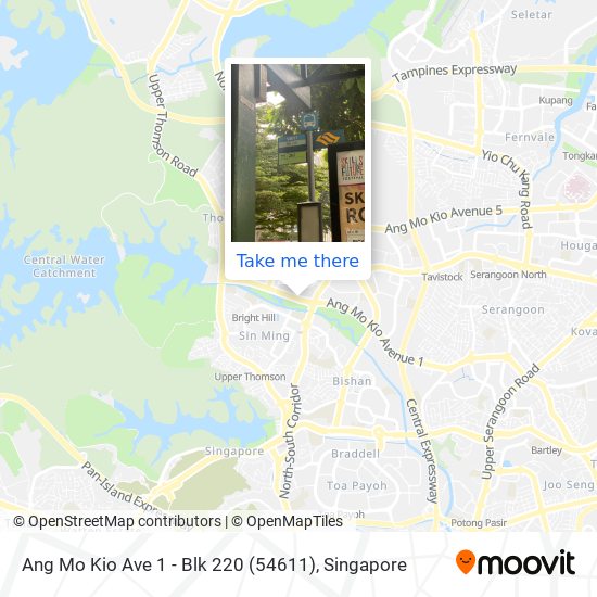 Ang Mo Kio Ave 1 - Blk 220 (54611) map
