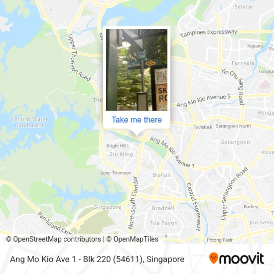 Ang Mo Kio Ave 1 - Blk 220 (54611)地图