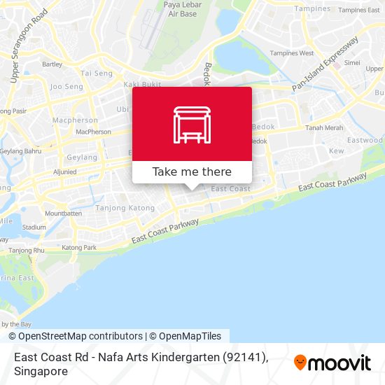 East Coast Rd - Nafa Arts Kindergarten (92141) map