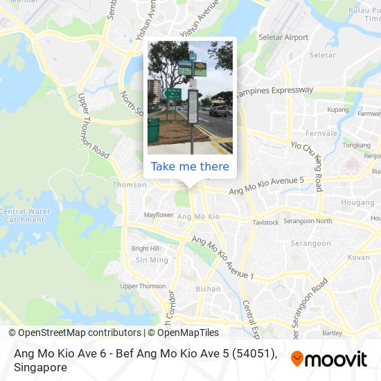 Ang Mo Kio Ave 6 - Bef Ang Mo Kio Ave 5 (54051) map