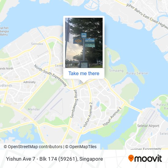 Yishun Ave 7 - Blk 174 (59261) map