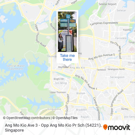 Ang Mo Kio Ave 3 - Opp Ang Mo Kio Pr Sch (54221) map