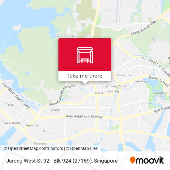 Jurong West St 92 - Blk 924 (27159) map