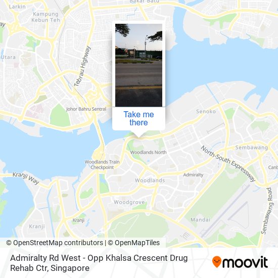 Admiralty Rd West - Opp Khalsa Crescent Drug Rehab Ctr map