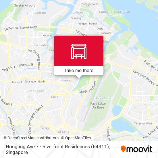 Hougang Ave 7 - Riverfront Residences (64311) map
