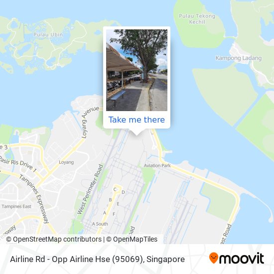 Airline Rd - Opp Airline Hse (95069) map