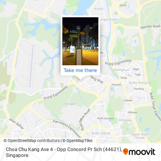 Choa Chu Kang Ave 4 - Opp Concord Pr Sch (44621) map