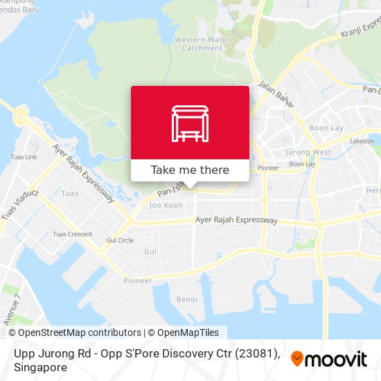 Upp Jurong Rd - Opp S'Pore Discovery Ctr (23081) map