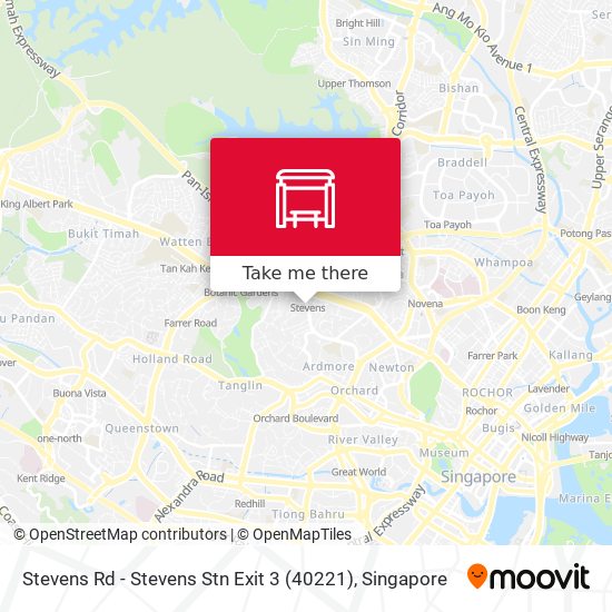 Stevens Rd - Stevens Stn Exit 3 (40221)地图