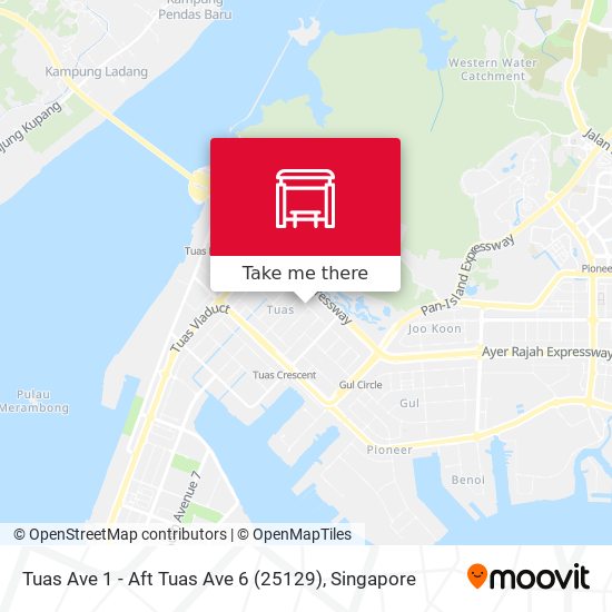 Tuas Ave 1 - Aft Tuas Ave 6 (25129) map
