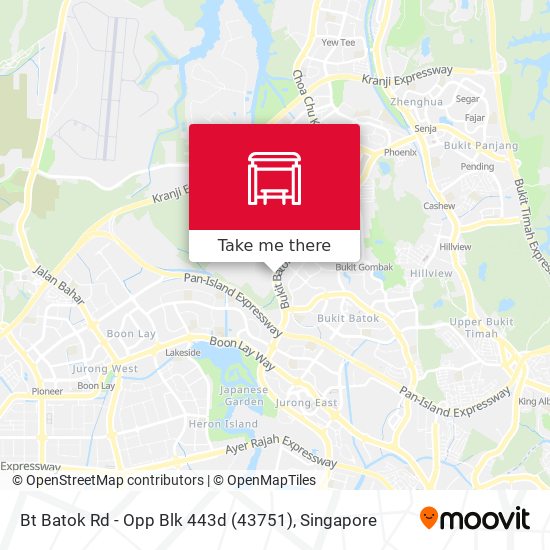 Bt Batok Rd - Opp Blk 443d (43751)地图