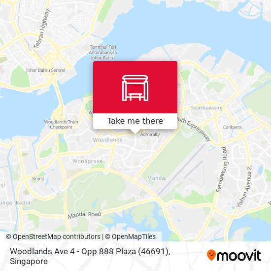 Woodlands Ave 4 - Opp 888 Plaza (46691)地图