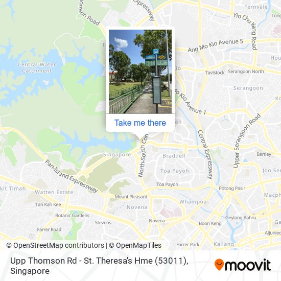 Upp Thomson Rd - St. Theresa's Hme (53011) map