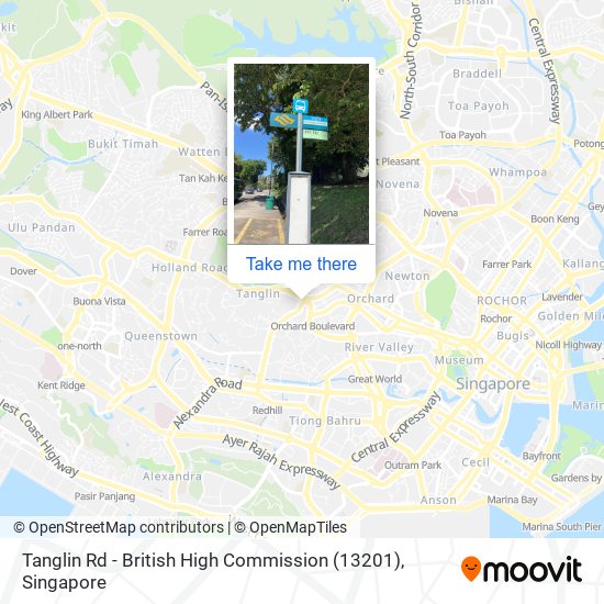 Tanglin Rd - British High Commission (13201) map