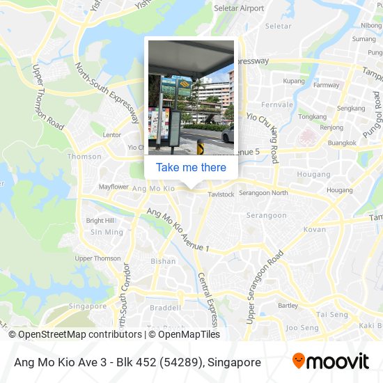 Ang Mo Kio Ave 3 - Blk 452 (54289) map