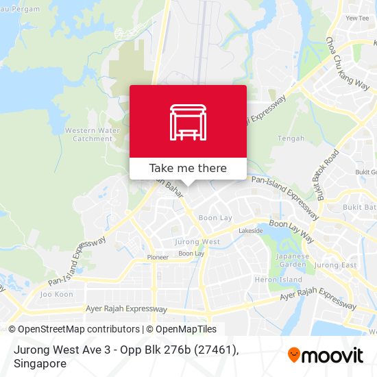 Jurong West Ave 3 - Opp Blk 276b (27461) map