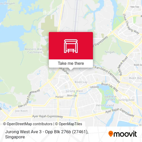 Jurong West Ave 3 - Opp Blk 276b (27461) map