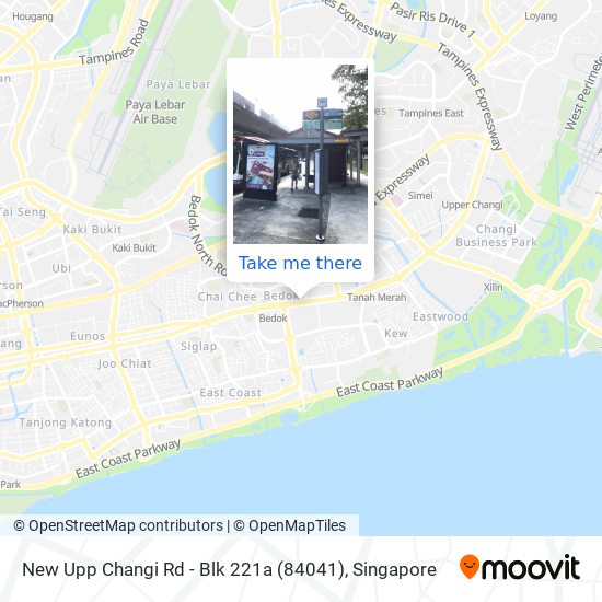 New Upp Changi Rd - Blk 221a (84041)地图