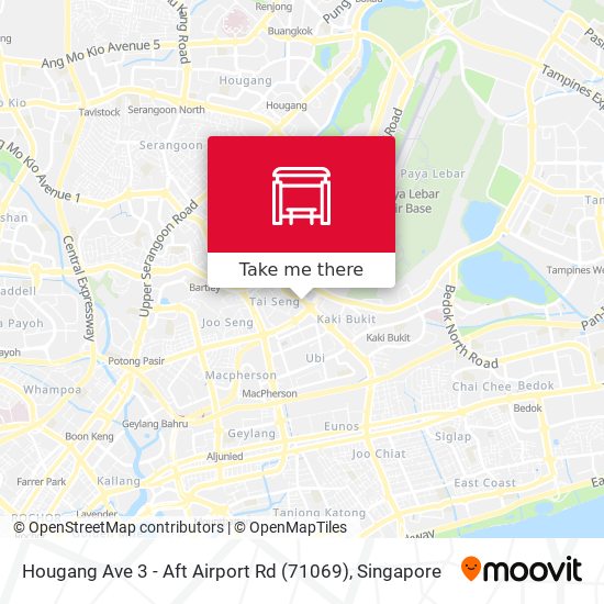 Hougang Ave 3 - Aft Airport Rd (71069) map