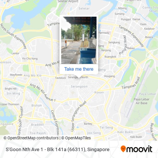 S'Goon Nth Ave 1 - Blk 141a (66311) map