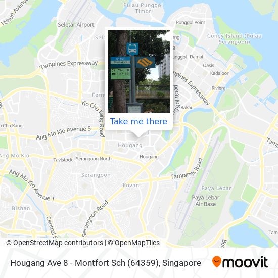 Hougang Ave 8 - Montfort Sch (64359) map